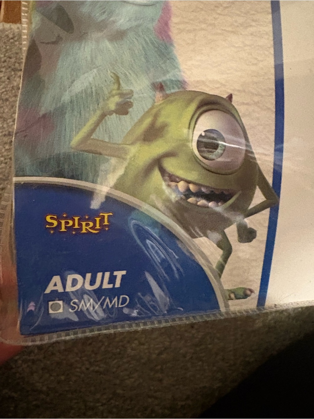 Monsters Inc. Mike Wazowski Green Hooded Jumpsuit Costume - Picture 2 of 3